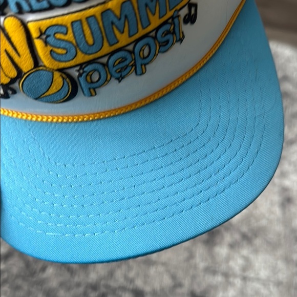Awesome vintage 90’s Pepsi Blue and White Retro Hat Snapback Mesh - Picture 3 of 5